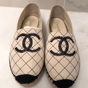 Chanel Cream Espadrilles